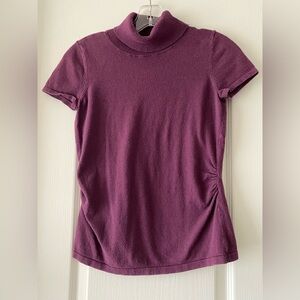 Ann Taylor Short Sleeved Sweater | Size SP | Color: Plum